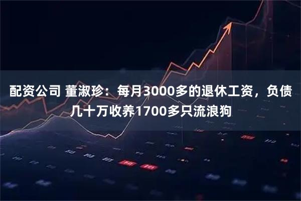 配资公司 董淑珍：每月3000多的退休工资，负债几十万收养1700多只流浪狗
